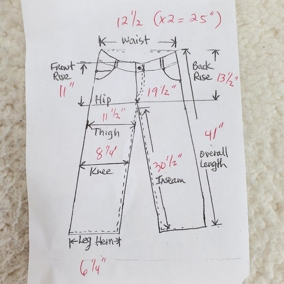 Vtg Fredericks Hollywood White Hi Rise Tapered Jean 9 10 25x30 Floral Embroidery - Picture 4 of 14